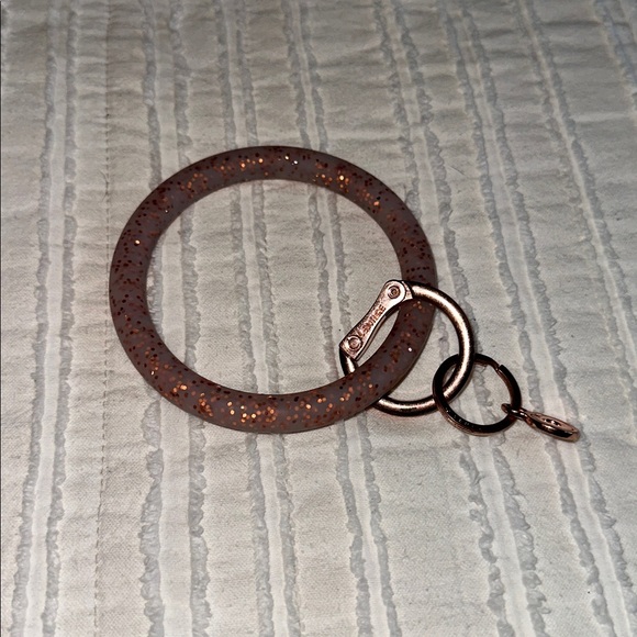 Venture Accessories - Venture Key Ring Gold Rush Cheetah Silicone Big O® Key Pink Sparkle